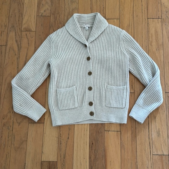 Gap | oatmeal color | shawl-collar cardigan sweater | women’s size M - Picture 1 of 6